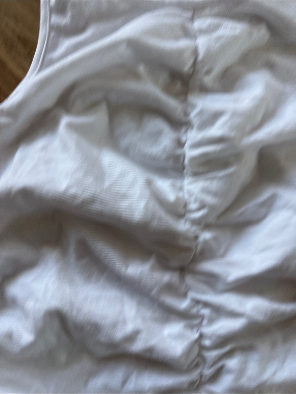 Universal Thread White Ruched Racerback Tank - Picture 3 of 6